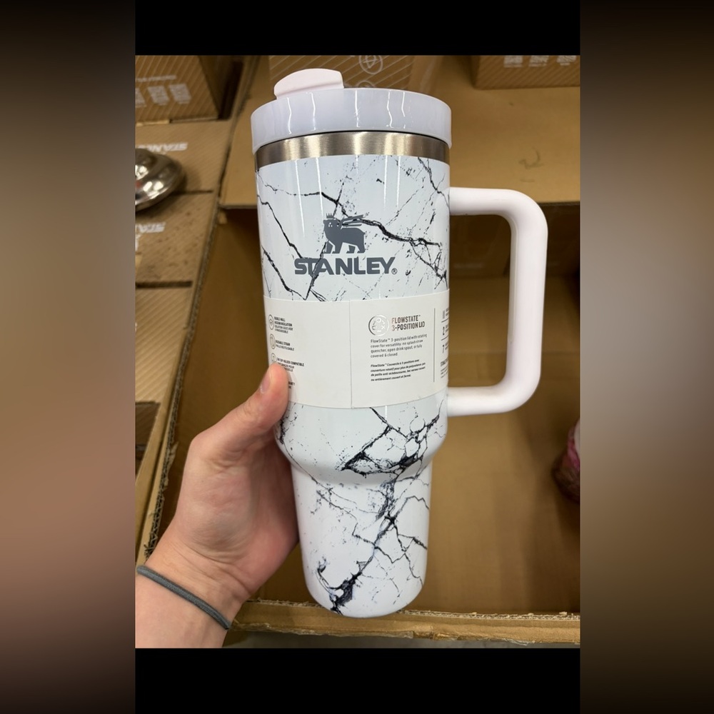 Stanley White Marble Travel Mug